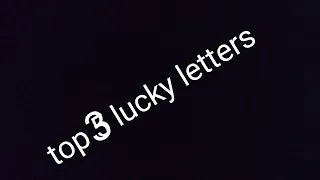 top 3 lucky letters with which your name starts #mihika #minivlog #love #60subscribers