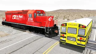 Crazy Train Accidents #3 - BeamNG drive