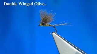 Tying a Double Winged Olive Dun Dry Fly with Davie McPhail