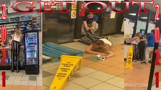 Woman Trashes Store Over A Mask Dispute Gets Drag Out