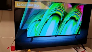 LG OLED48A2 защитную плёнку надо снять обязательно(мешают теплообмену, выгорают панели от перегрева)