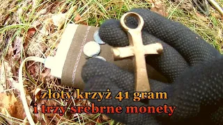 NAJWIĘKSZE ODKRYCIA WYKOPKI TOP 1 SREBRO i 41 gram ZŁOTO NA STAREJ DRODZE W LESIE 41 grams of gold