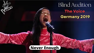 Blind Auditions - The Voice - The Greatest Showman Cast - Never Enough - Claudia Emmanuela Santoso