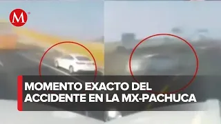 Impactante accidente en la México-Pachuca: Pipa aplasta auto