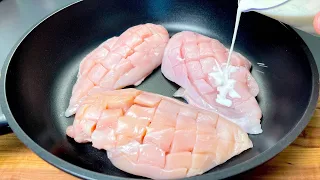 This is the most delicious chicken breast I have ever eaten! Simple, cheap and very juicy!