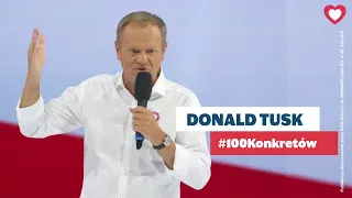 Donald Tusk: przemówienie, 100 Konkretów, Kongres Programowy KO, Tarnów, 9 09 2023