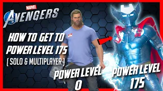 Marvel's Avengers Game | NEW PATH TO MAX LEVEL 175 FOR SOLO & MULTIPLAYER 2022 !!! ( Tips & Tricks )