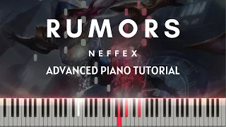 Neffex - Rumors (Advanced Piano Tutorial  + Sheets & MIDI)