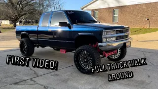 FULL WALK AROUND OF MY 1998 SILVERADO | FIRST VIDEO