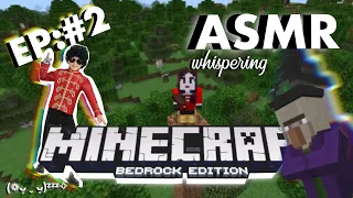 asmr | minecraft bedrock ep.#2: andar con la pera y la bruja jumpscare