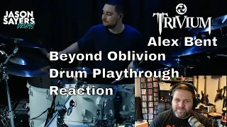 Drummer reacts to Trivium - Beyond Oblivion (Alex Bent Drum Playthrough)