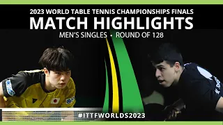 Yukiya Uda vs Nicolas Burgos | MS R128 | 2023 ITTF World Table Tennis Championships Finals