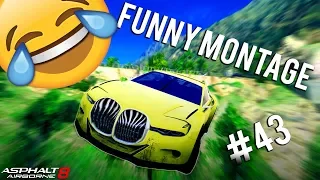 Asphalt 8 | Funny Montage #43 | 12.3K Subs