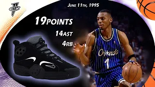 Penny Hardaway 19points VS Houston Rockets G3 1995 Finals