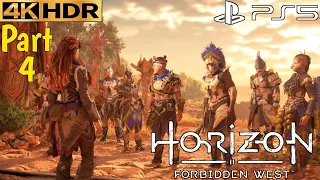 Horizon Forbidden West PS5 Gameplay Walkthrough Part 4 The Embassy (4K HDR 60FPS) No Commentary