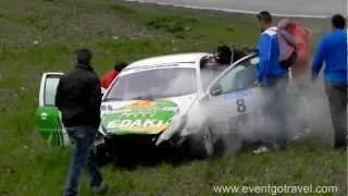 Rally 2000 Viratges 2012 - Accident Peugeot 206 XS (Marc Jiménez)