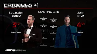 Formula One Starting Grid But Drivers Are FICTIONAL CHARACTERS !!!