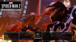 PS5 Marvel's Spider-Man 2 Frame Rate Test - Venom (Performace mode)