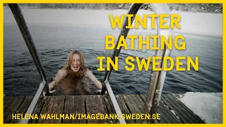 Winter bathing in Sweden