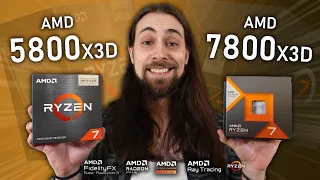 R7 5700X3D vs R7 5800X3D vs R7 7800X3D - Productivity & Gaming Benchmarks