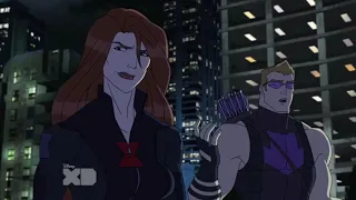 Black Widow wins the Duel (Black Widow vs Ultimate Black Widow Duel) (Avengers Assemble)