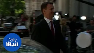 Jeremy Hunt and fellow cabinet ministers depart Downing Street