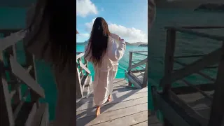 Bora Bora Four Seasons Overwater Bungalow Tour 🌴 #shorts