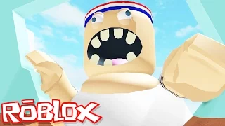 Roblox Adventures / Escape the Gym Obby / Escaping the Giant Evil Fat Guy!