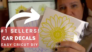 DIY Make and Sell Car Flower Decal - Start to Finish to Packaging and Selling