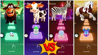 Funny Ferdinand🆚Funny Cow Dance🆚Funny Zebra🆚Funny Horse💫Lets see Who is best?#coffindance