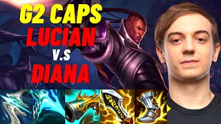 G2 CAPS PLAYS LUCIAN VS DIANA MID |EUW CHALLENGER PATCH 11.3| [League of Legends] Full Gameplay