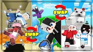 Minecraft nhưng Là Death Swap | Siro Bị Mèo Simmy Tiêu Diệt | Noob Ruby Xém Thằng Nhưng...