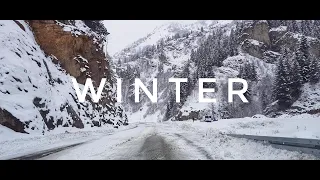 4K Hypnotizing Drive Through The Snowy Mountain Road - Relaxing Music Therapy (Araklı, Trabzon)