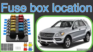 The fuse box location on a (2012-2015) Mercedes ML350