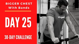 BEST CHEST EXERCISES WITH BANDS (6 Min routine For Hyper GROWTH!!)