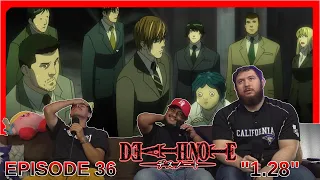 LIGHT MEETS NEAR !! DEATH NOTE episode 36 - "1.28" - GROUP REACTION!!!!