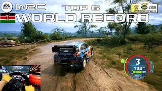 Top 6 WORLD RECORD - EA SPORTS WRC | Moi North Kenya - Ford Puma Rally | PXN V10 Gameplay