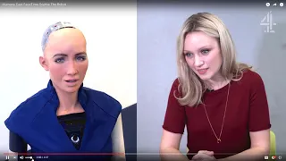 ROBOTICS: SOPHIA humanoid robot talks with the cast of TV series Humans