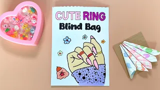 ☁️Paper DIY☁️ Cute Ring Blind Bag ASMR | Tutorial | Satisfying | Squishy