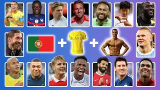 Guess Emoji, Hair, Jersey, Country, CLUB , Body and SONG of Football Player, Ronaldo, Messi