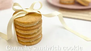 ホワイトチョコガナッシュサンドクッキー(紅茶) | How to make Whitechocolate ganache sandcookie