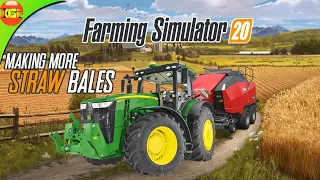 Harvesting Wheat And Making Bales | Farming Simulator 20 Timelapse Gameplay