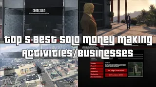 GTA Online Top 5 Best Solo Money Making Businesses And Activities