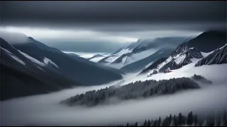 Alpine snowstorm ambient music to relax, study and sleep 🌨️🎶💤