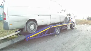 на эвакуаторе mercedes sprinter