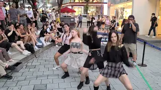 Kpop Busking in Hongdae] "BBHMM" - BLACKPINK (블랙핑크) DANCE COVER 커버댄스 by Black Mist 2022년 8월 3일