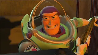 Toy Story 2 - Utility Belt Buzz Lightyear and Emperor Zurg fight on the Elevator (AUS/UK Pitch)