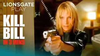 Kill Bill Vol 1 & 2 Movie Explained in 3mins | Uma Thurman | Quentin Tarantino | @lionsgateplay