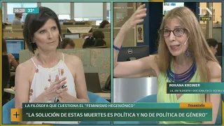 Roxana Kreimer vuelve a atacar al feminismo: "El femicidio es un término equivocado"