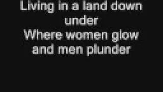 Men at Work - Land Down Under (with Lyrics)